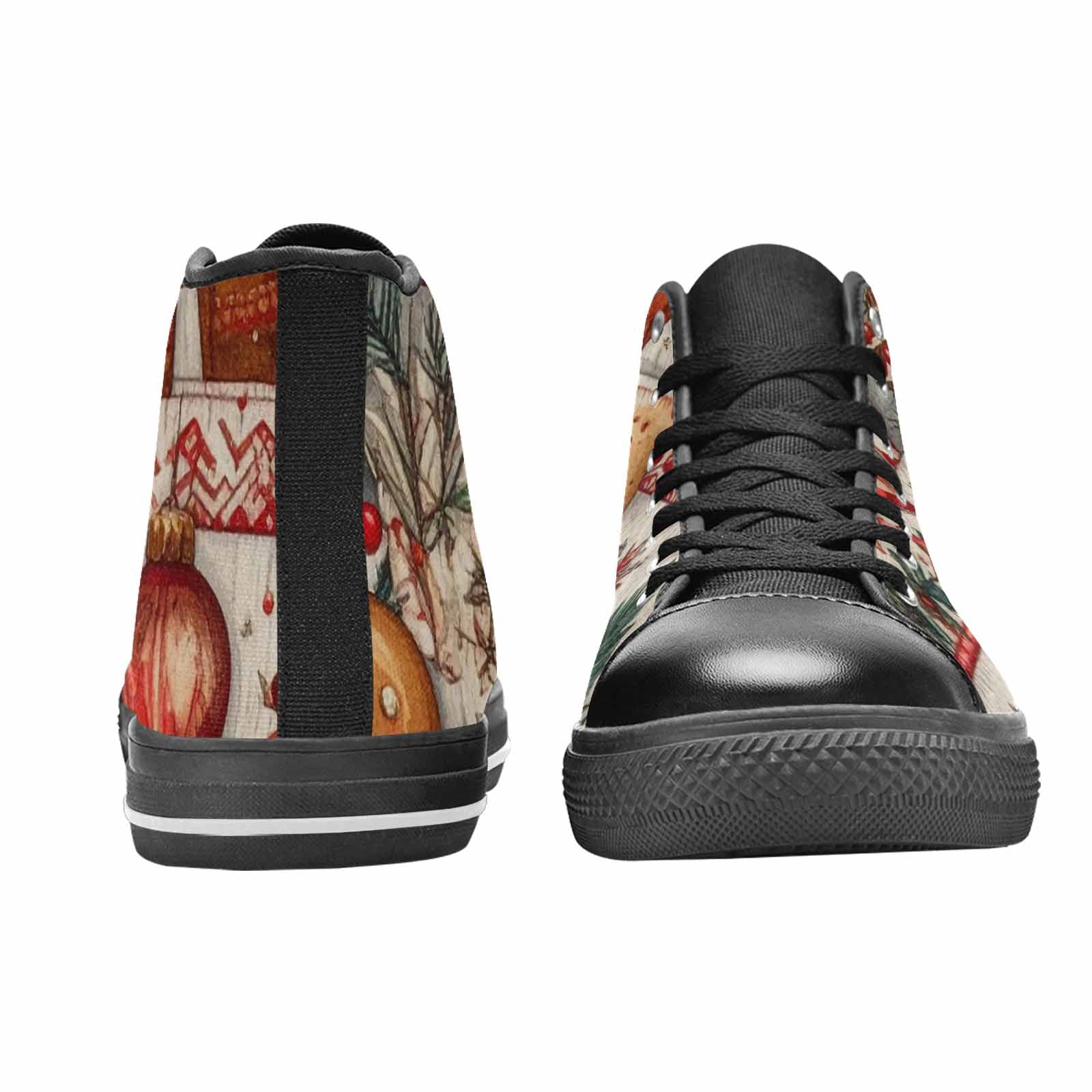 WOMEN'S Christmas Holly Snowflake High Top Canvas Y2K Shoes