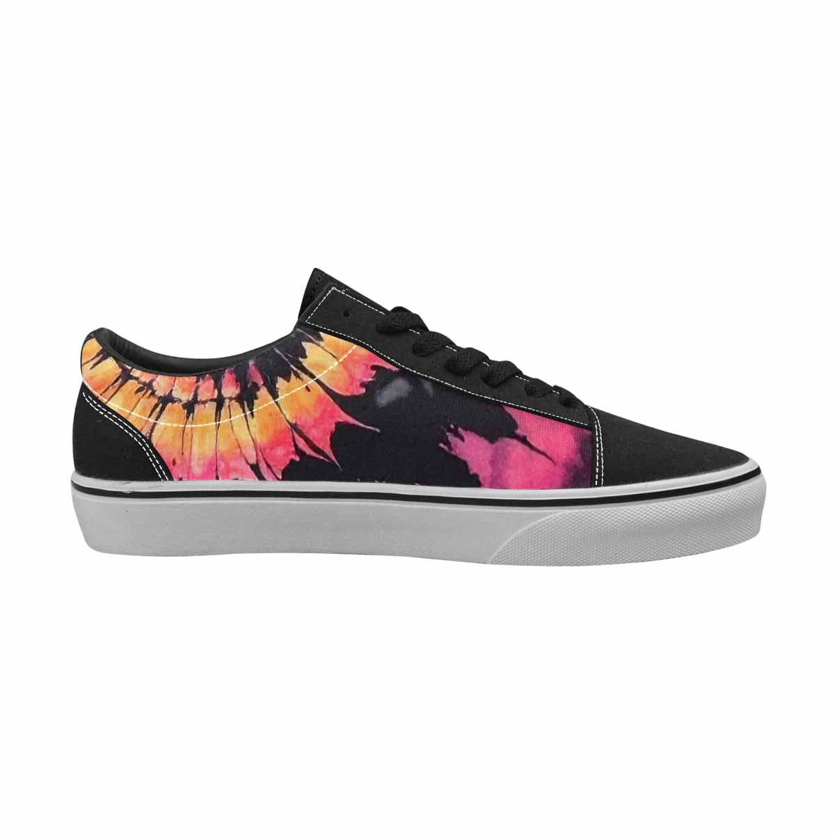 WOMEN'S Tie Lace-Up Canvas Vibrant Chaos Sneakers
