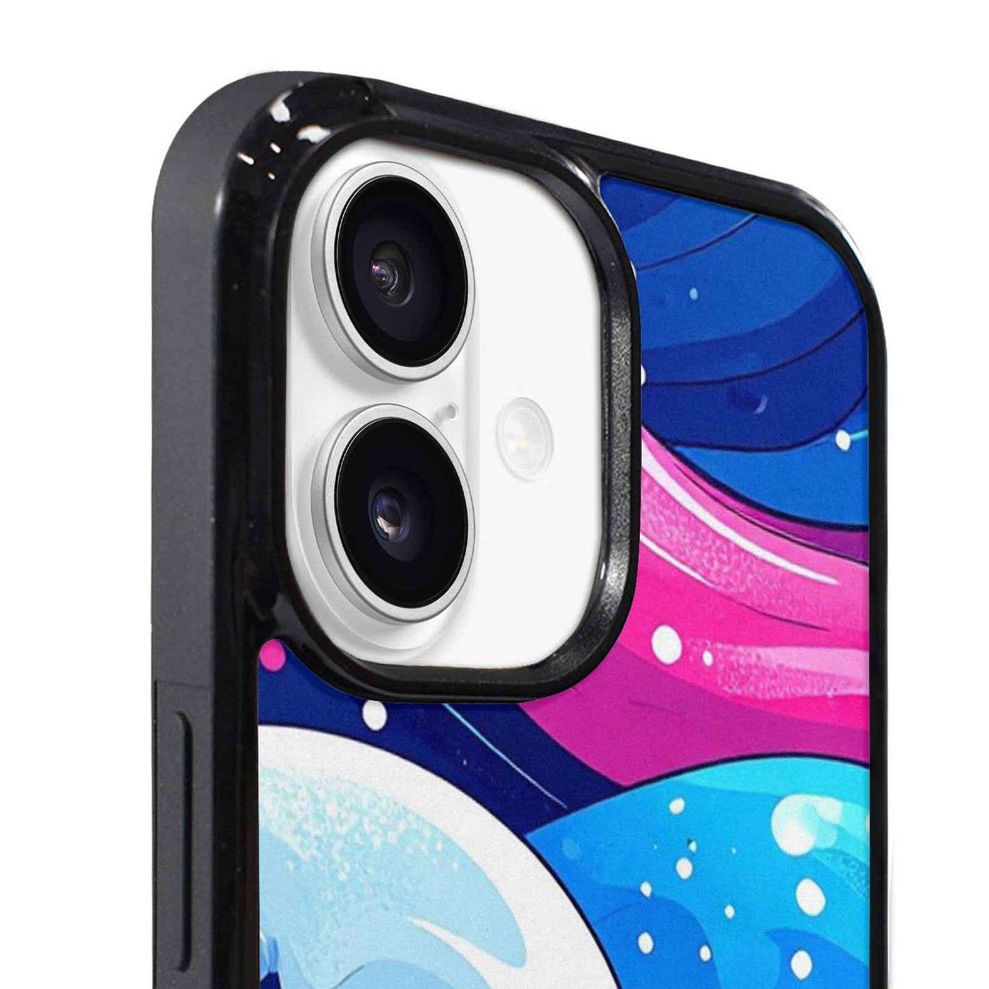 iPhone 17 Case — Glossy Winter Wave Cartoon Cute, Custom Phone Case