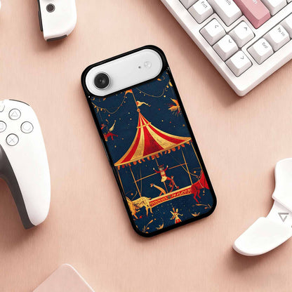 iPhone 17 Air Case — Vintage Circus Art Pattern Retro Vintage, Custom Designed Case Cover