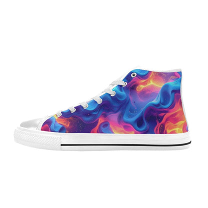 MEN'S Ethereal Camo Design 2 High Top Canvas Cottagecore Sneakers