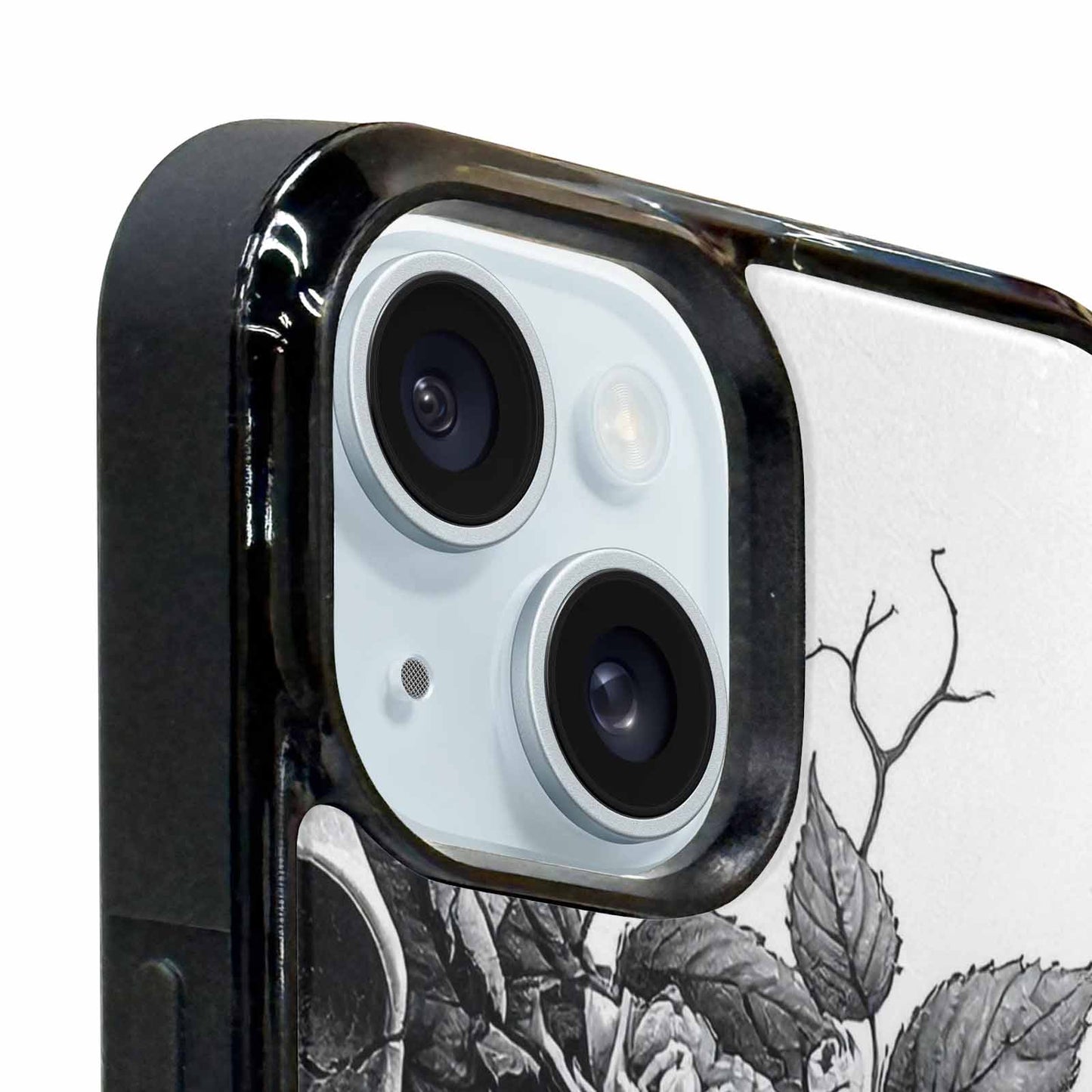 iPhone 15 Case — Skull Gothic Art Dark Original, Custom Print Case Cover