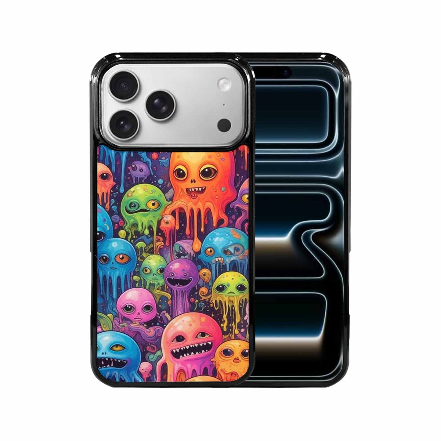 iPhone 17 Pro Max Case — Aliens Tie Dyemelting Aliens Tie Dye, Custom Designed Case Cover
