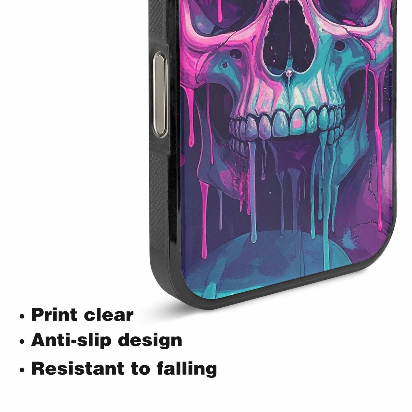 iPhone 16 Pro Case — 1000\'s Of Skulls Overlapping Each Other, Custom Art Phone Cover