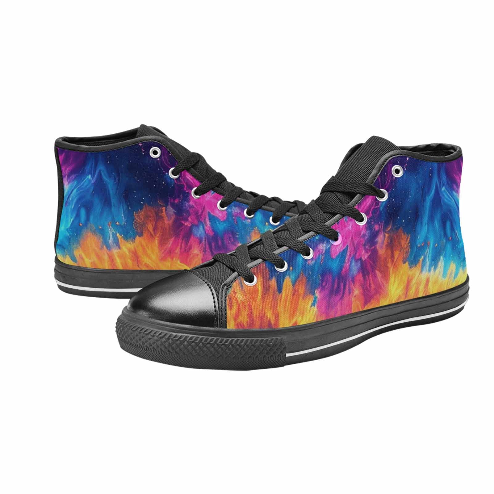 WOMEN'S Tie Dye Galaxy High Top Canvas Y2K Sneakers