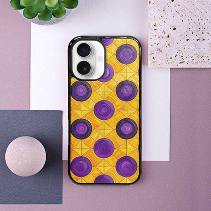 iPhone 16 Case — Intersex Flag Color Theme Small Rainbow, Custom Print Case Cover