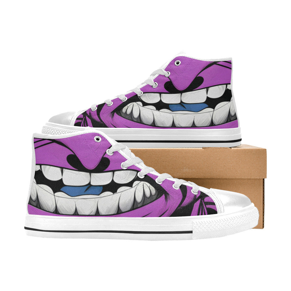 WOMEN'S Cc Grape Attack Art High Top Canvas Vivid Sneakers