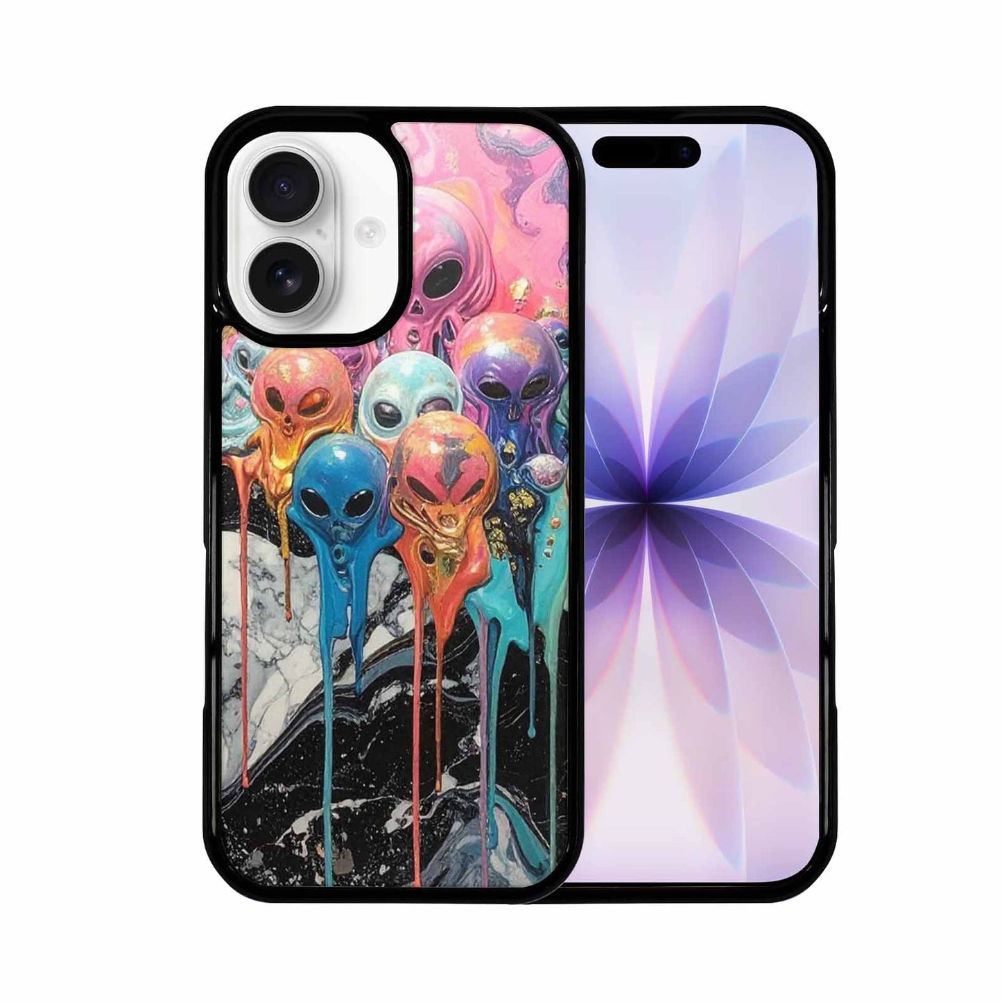 iPhone 17 Case — Aliens Marblemelting Aliens Pa Alien Scifi, Custom Designed Case Cover