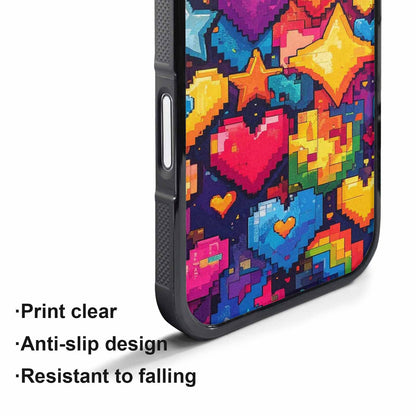 iPhone 17 Pro Max Case — Pixel Art Bit Burst Original Art, Customized Protective Case