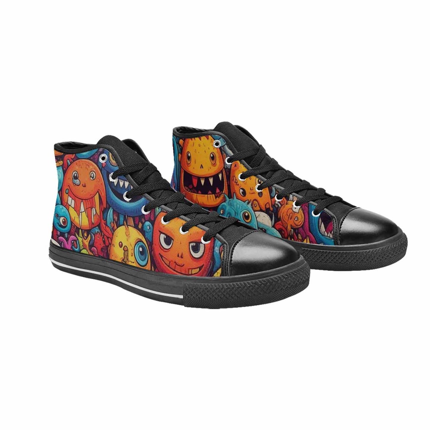 MEN'S Cartoon Monster Character High Top Canvas Y2K Custom Sneakers
