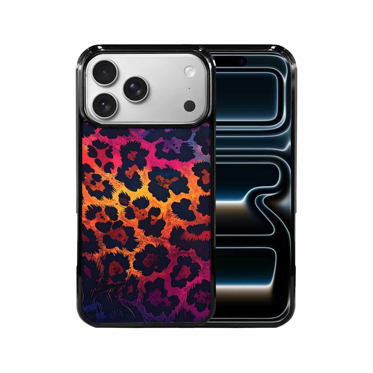 iPhone 17 Pro Max Case — Leopard Print Dark Seamless Animal Print, Custom Designed Case Cover