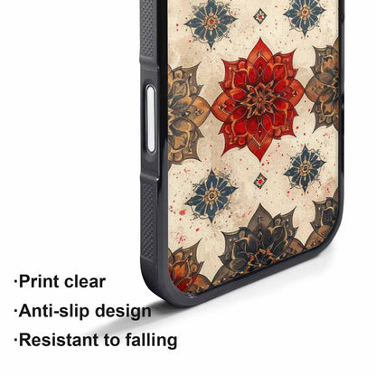 iPhone 17 Air Case — Small Mandala Pattern Randomly Varying Floral, Custom Designed Case Cover