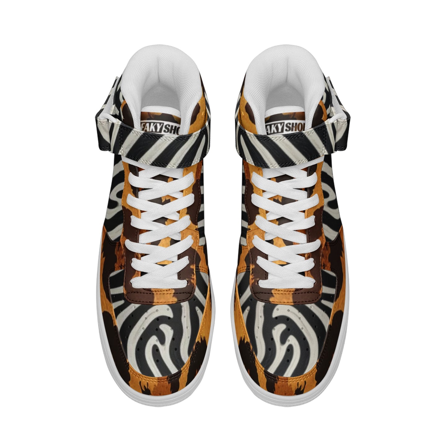 Animal Print Unisex high Top Sneakers
