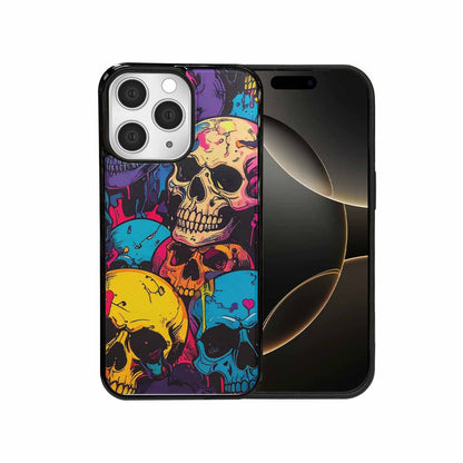 iPhone 15 Pro Max Case — 1000s Of Skulls Digital Camo Drip, Original Design Phone Case