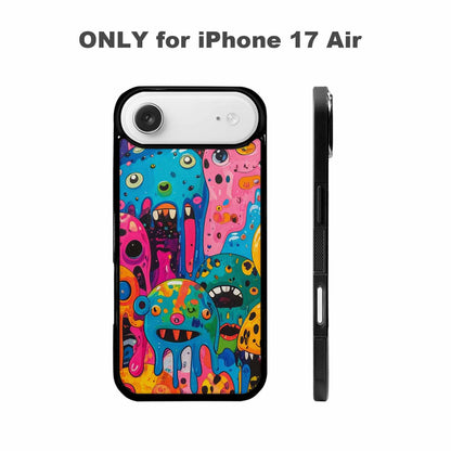iPhone 17 Air Case — Melting Aliens Pattern Hundreds Of Alien, Original Design Phone Case