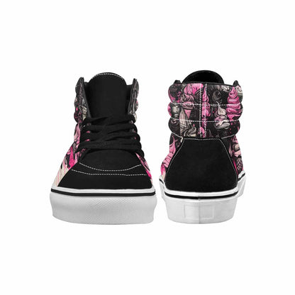 MEN'S Ice Cream Motif High Top Canvas Kaleidoscope Sneakers