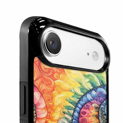 iPhone 17 Air Case — Tie Dye Swirls Black White Tie, Custom Made Phone Cover