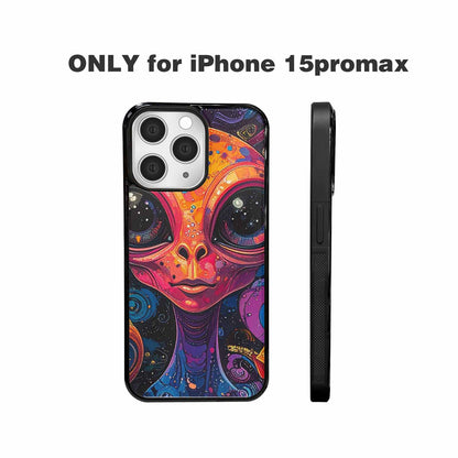 iPhone 15 Pro Max Case — Cartoon Alien Characters, Personalized Phone Case