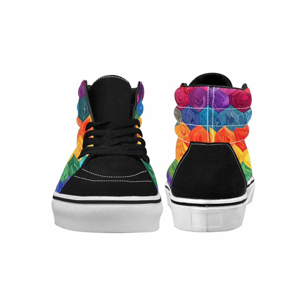 WOMEN'S Rainbow Pride Flag High Top Canvas Dreamcore Shoes