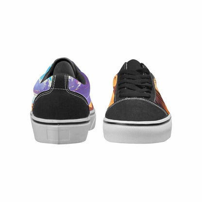 WOMEN'S Surrealist Desert Dreamscape Canvas Lace-Up Cottagecore Shoes