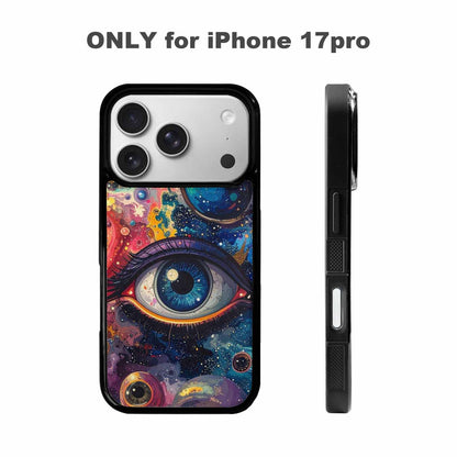 iPhone 17 Pro Case — Seamless Tileable Pattern Of Overlapping Galaxy, Original Design Phone Case