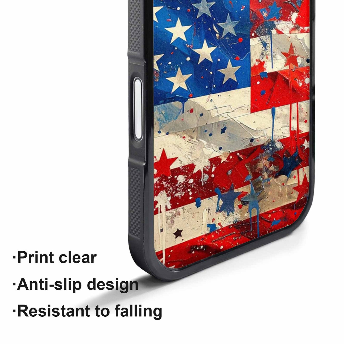 iPhone 17 Air Case — Patriotic Stars And Stripes American Galaxy, Customized Protective Case