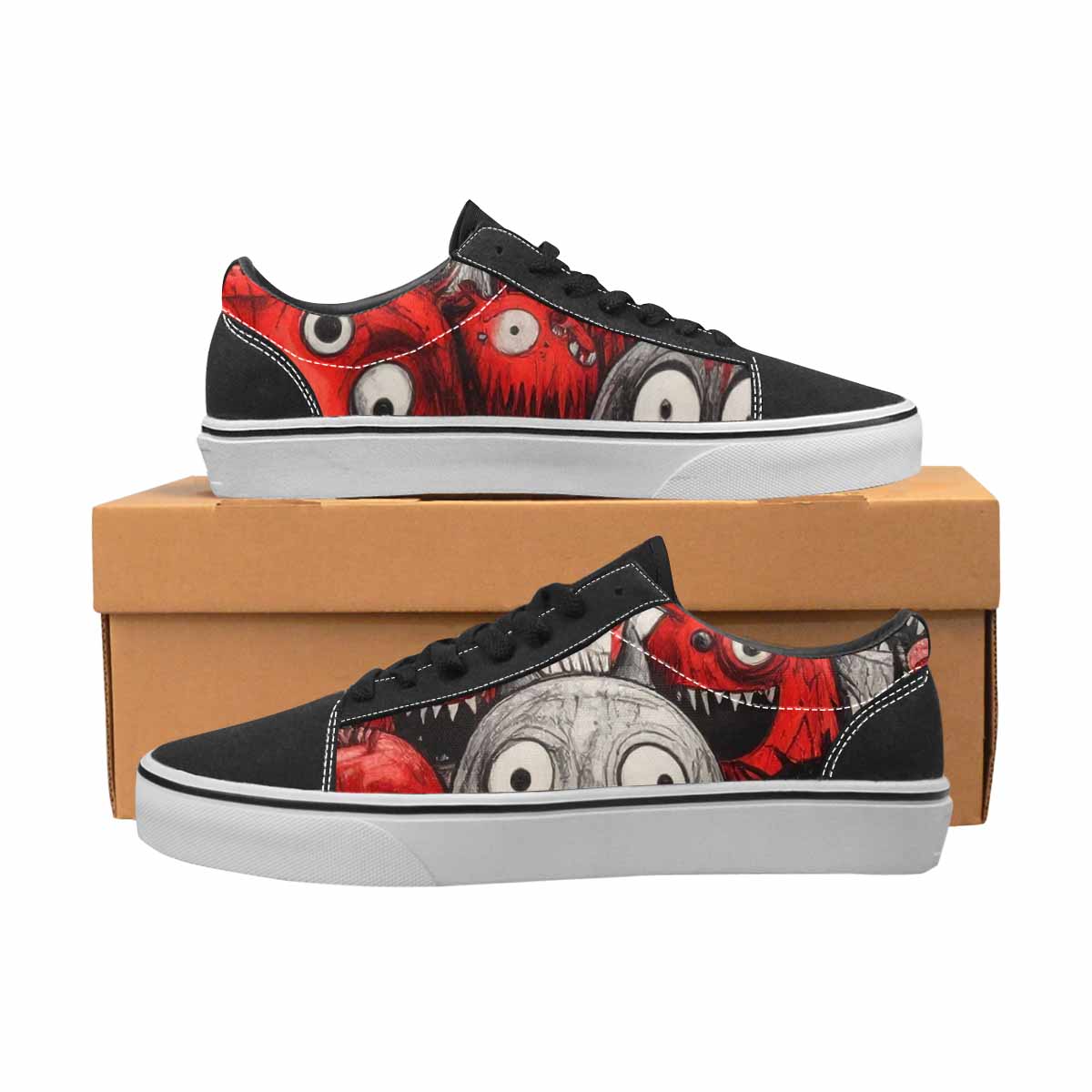 WOMEN'S Monsters (general) Lace-Up Canvas Y2K Shoes