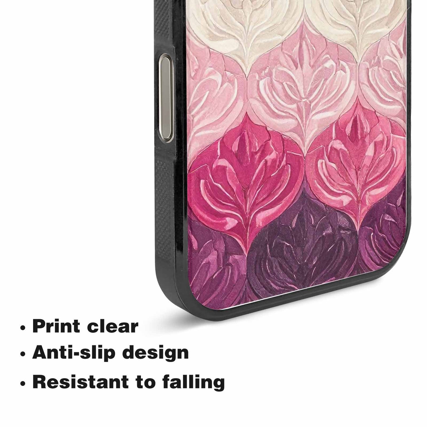 iPhone 15 Pro Max Case — Lesbian Flag Color Theme Small Rainbow, Custom Designed Case Cover