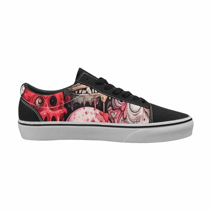 WOMEN'S Ice Cream Monsters (black Lace-Up Canvas Vivid Sneakers