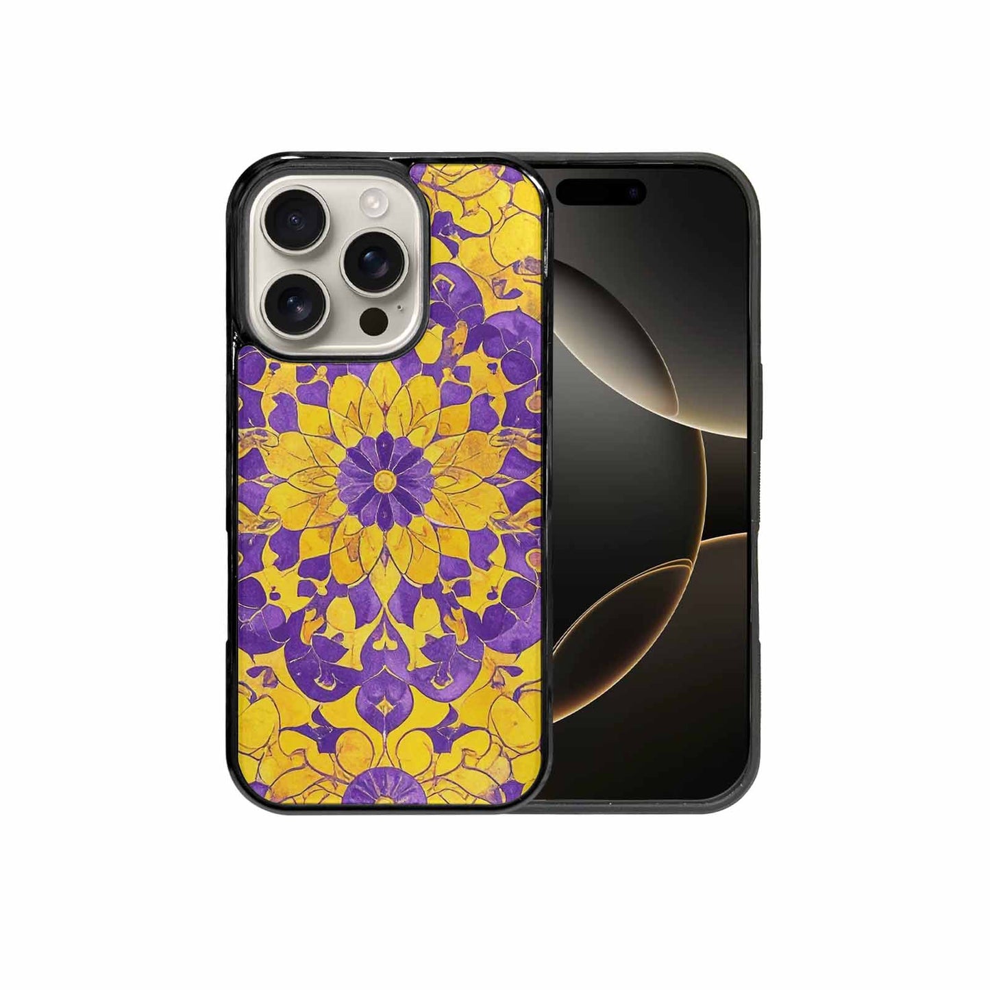iPhone 16 Pro Case — Intersex Flag Color Theme Small Rainbow, Original Design Phone Case