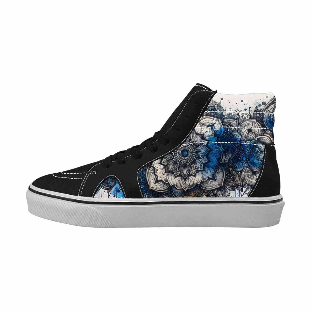 MEN'S Mandala Medallion High Top Canvas Neon Fantasy Shoes