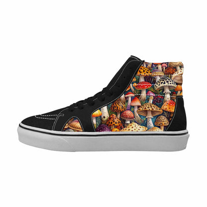 MEN'S Mushrooms High Top Canvas Melting Art Sneakers