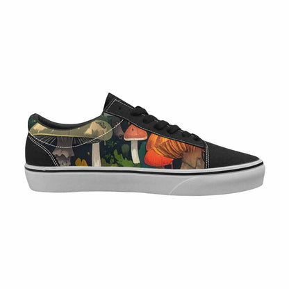WOMEN'S Mushrooms  Camo Mushrooms Lace-Up Canvas Aesthetic Custom Shoes