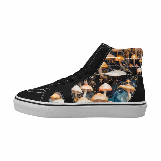 MEN'S Mushrooms High Top Canvas Melting Art Sneakers