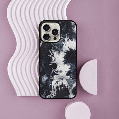 iPhone 16 Pro Max Case — Black White Animal Print, Custom Art Phone Cover