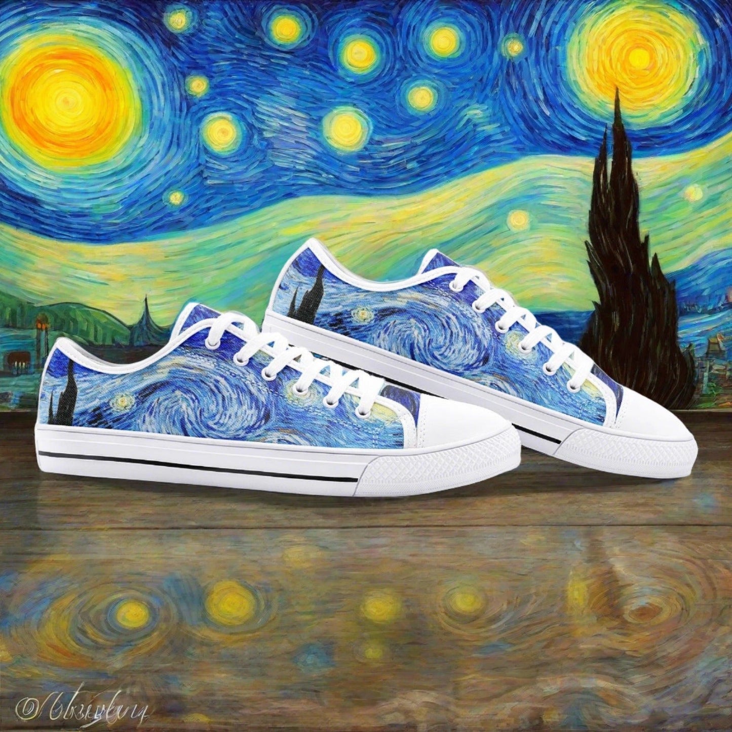 Mermaid Purple Teal Custom Bold Art - Freaky Shoes