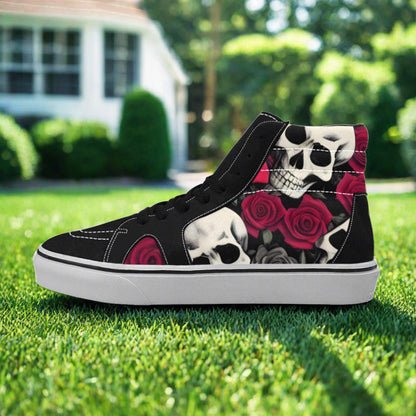 Celtic Crimson Black Wearable WOMEN Bold Art - Freaky Shoes | Custom Art Sneakers