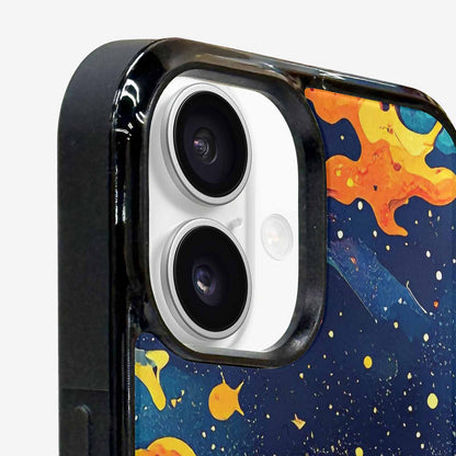 iPhone 16 Plus Case — Cosmic Camo Harmony, Customized Protective Case