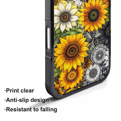 iPhone 17 Air Case — Small Sunflower Pattern Randomly Varying Floral, Personalized Phone Case