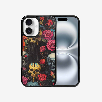 iPhone 16 Case — Skulls And Rosesmelting Skulls A Dsq, Unique Phone Case Design