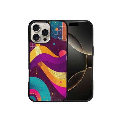 iPhone 16 Pro Max Case — 1970s Disco Art Pattern, Personalized Phone Case