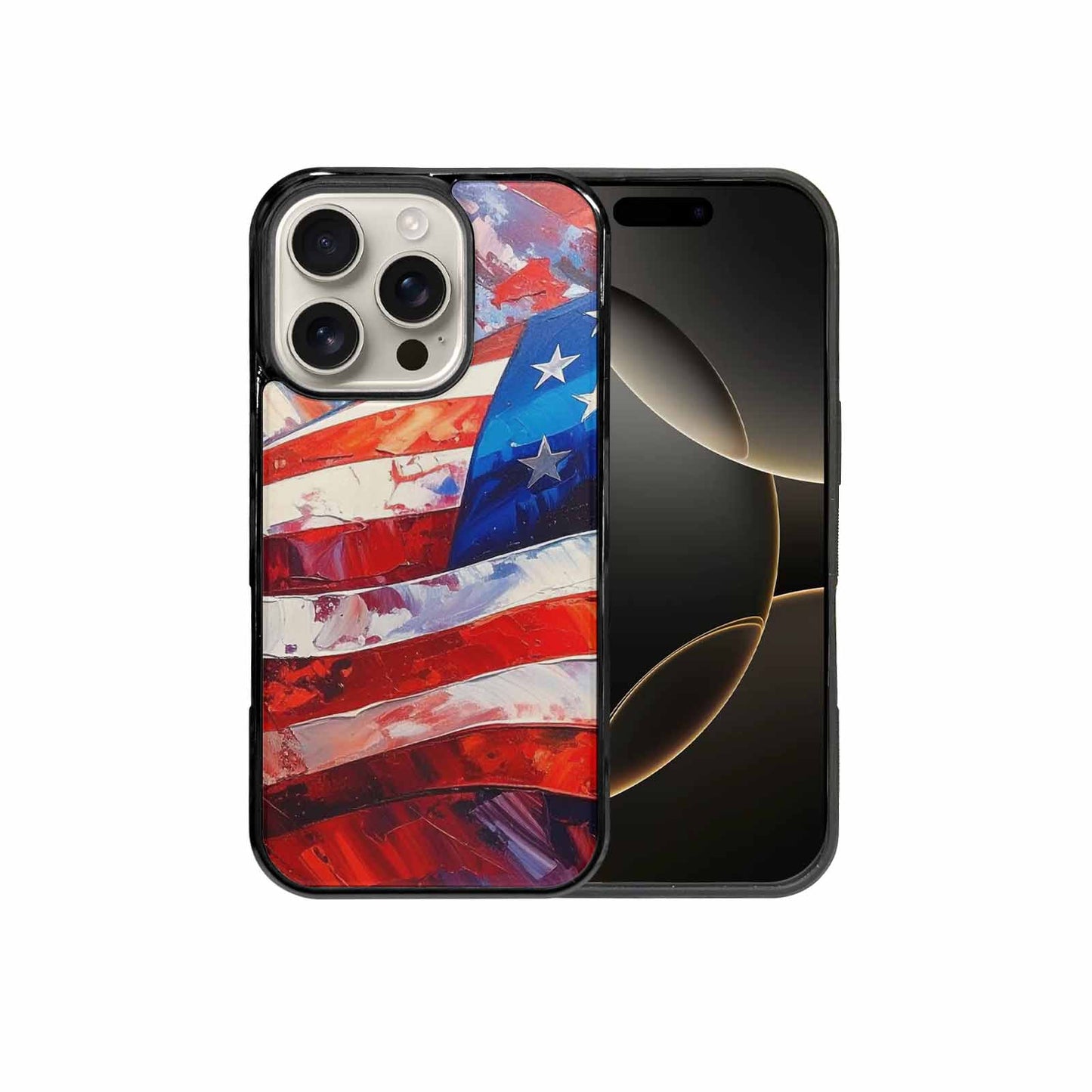 iPhone 16 Pro Case — Usa Flag Stars And Stripes Art, Custom Art Phone Cover