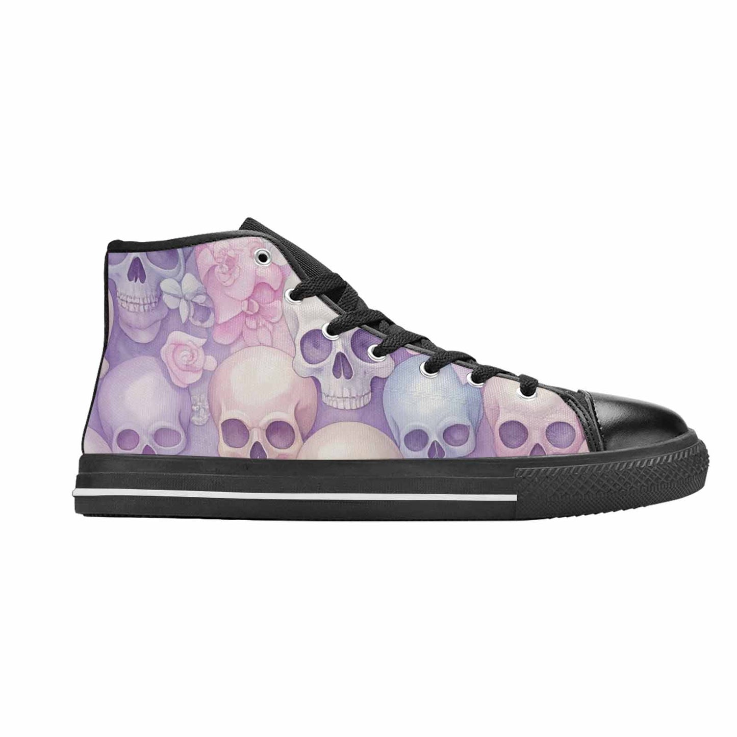 MEN'S Skulls - Pastel High Top Canvas Surreal Shoes