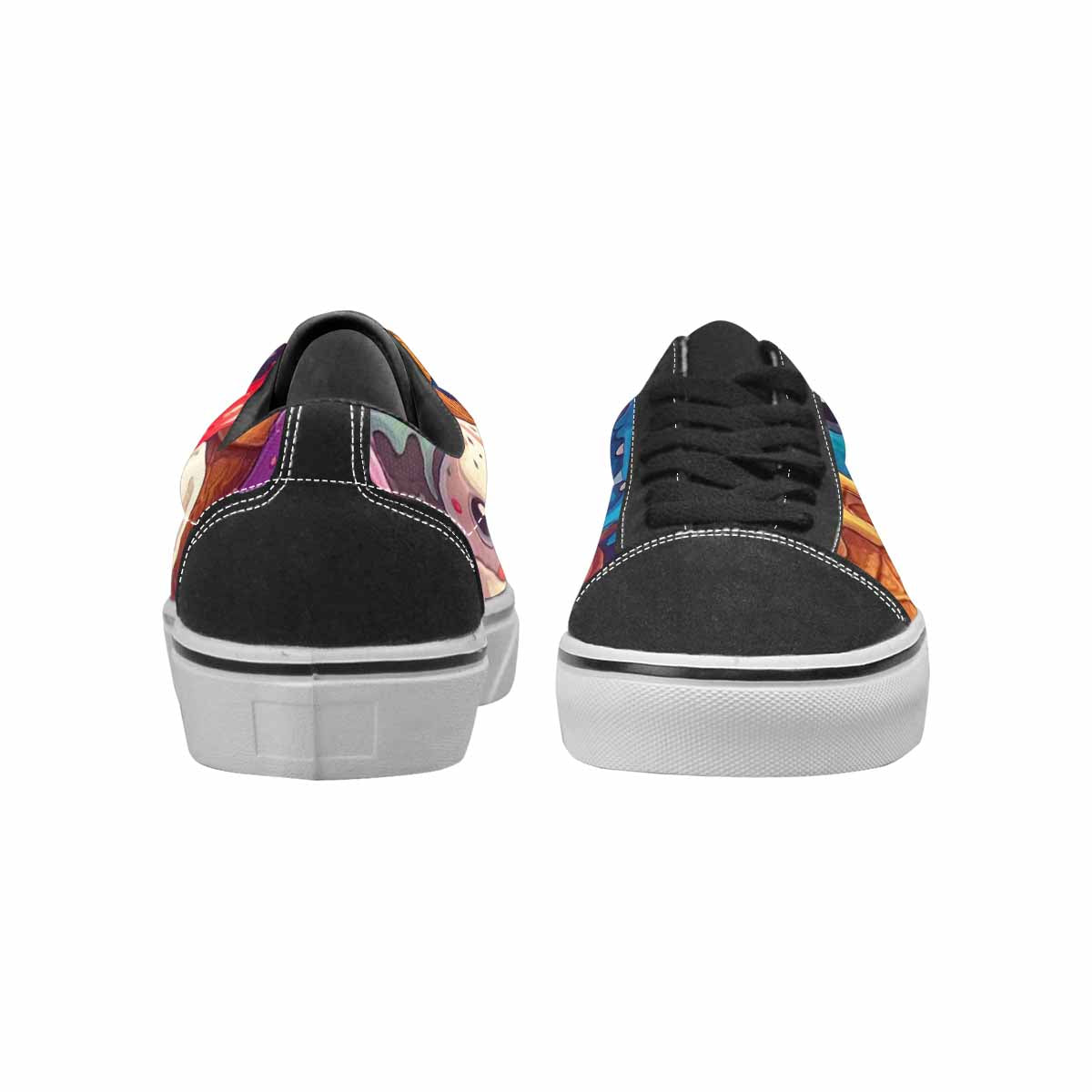 WOMEN'S Melting Ice Cream Monster Lace-Up Canvas Dreamlike Shoes