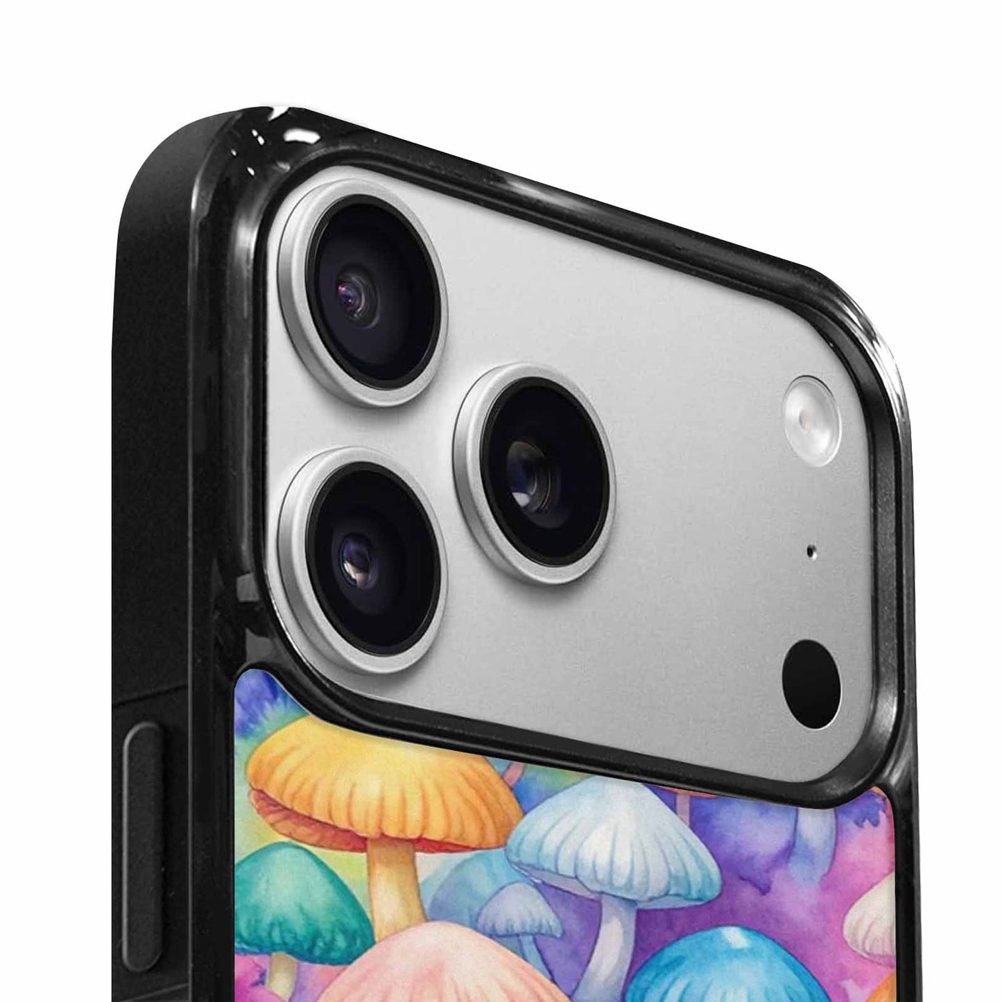 iPhone 17 Pro Case — Mushrooms Tie Dyemushrooms Pat K7q Tie, Custom Printed Phone Case