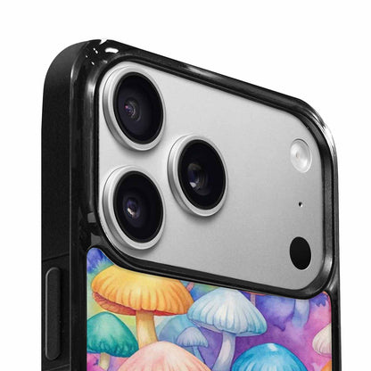 iPhone 17 Pro Case — Mushrooms Tie Dyemushrooms Pat K7q Tie, Custom Printed Phone Case