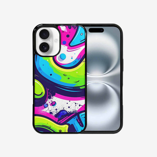 iPhone 16 Case — Acid Wash Cartoon, Custom Phone Case