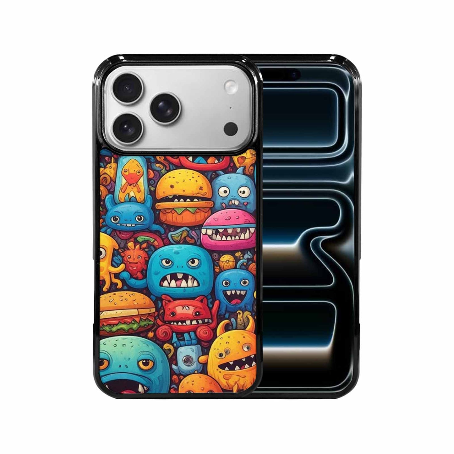 iPhone 17 Pro Max Case — Small Cartoon Monster Character Cartoon Cute, Customized Protective Case