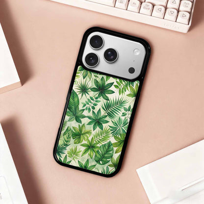 iPhone 17 Pro Case — Small Seven Point Palmate Leaf Floral, Original Design Phone Case