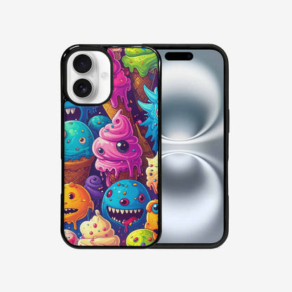 iPhone 16 Case — Melting Ice Cream Monster Charac, Personalized Phone Case